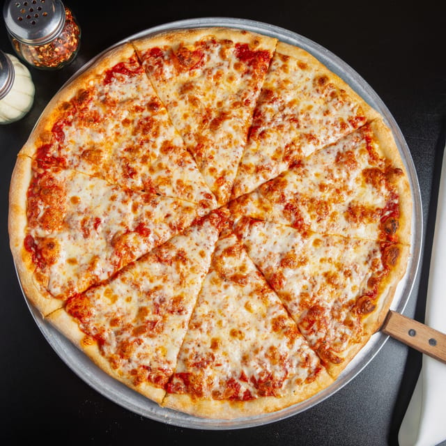 18" Cheese pizza.